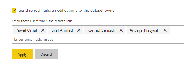 Failure notifications not being sent - Microsoft Fabric Community