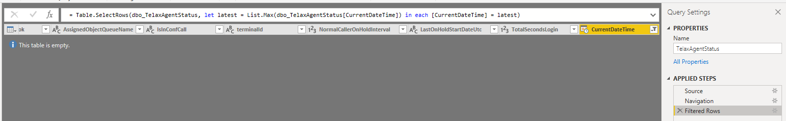 Solved: Microsoft SQL DirectQuery Pull Only Latest Date fr ...