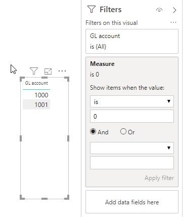 Filter GL accounts where total sum is zero - Microsoft Fabric Community