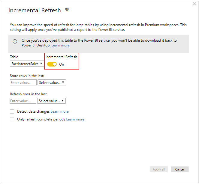 Incremental refresh users - Microsoft Fabric Community