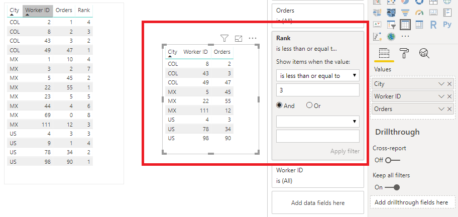 Filter Top N segmendted by another values - Microsoft Fabric Community