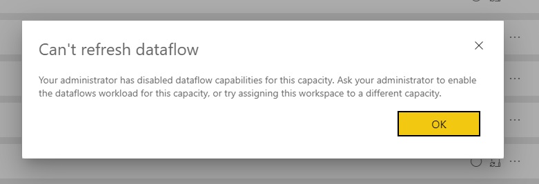 Dataflows | Can't refresh dataflow - Microsoft Fabric Community