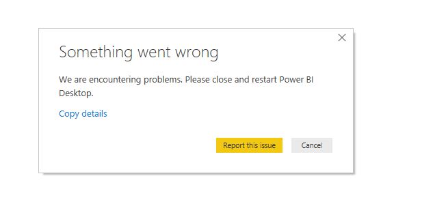 Power BI Desktop Crashing - Microsoft Fabric Community