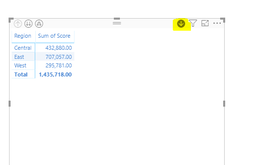 Solved: default on drill down arrow - Microsoft Fabric Community