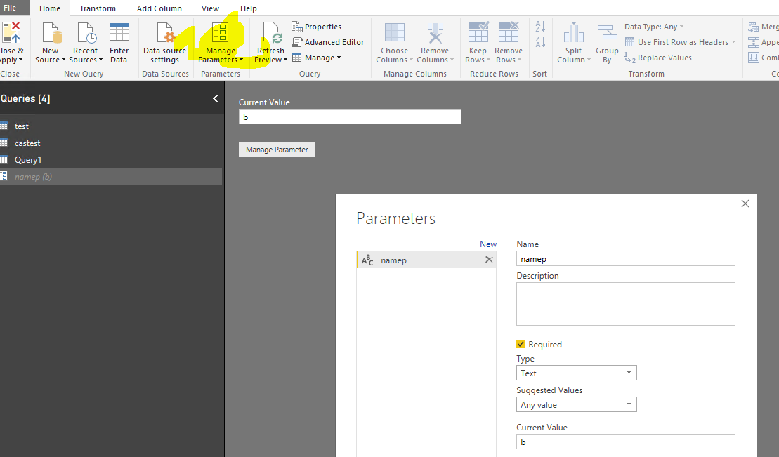 passing parameter to sql query - Microsoft Fabric Community