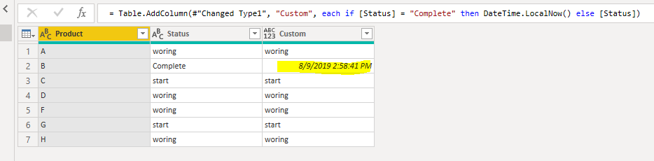 Solved: Add current date to a new column when another valu ...