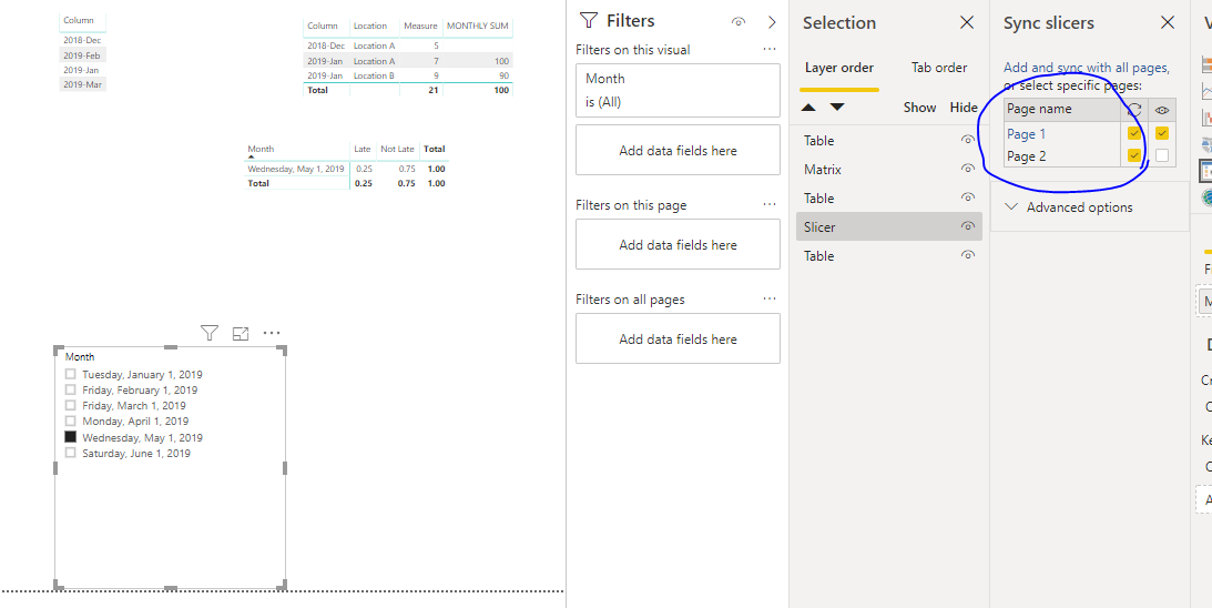 Solved: Dashboard - Modifying a slicer value in one report ...