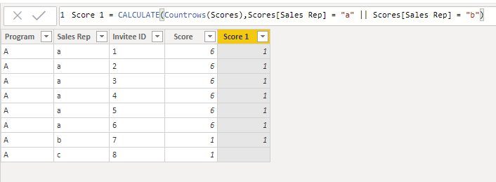 Solved: DAX and SUMX or/and COUNTX I guess - Microsoft Fabric Community