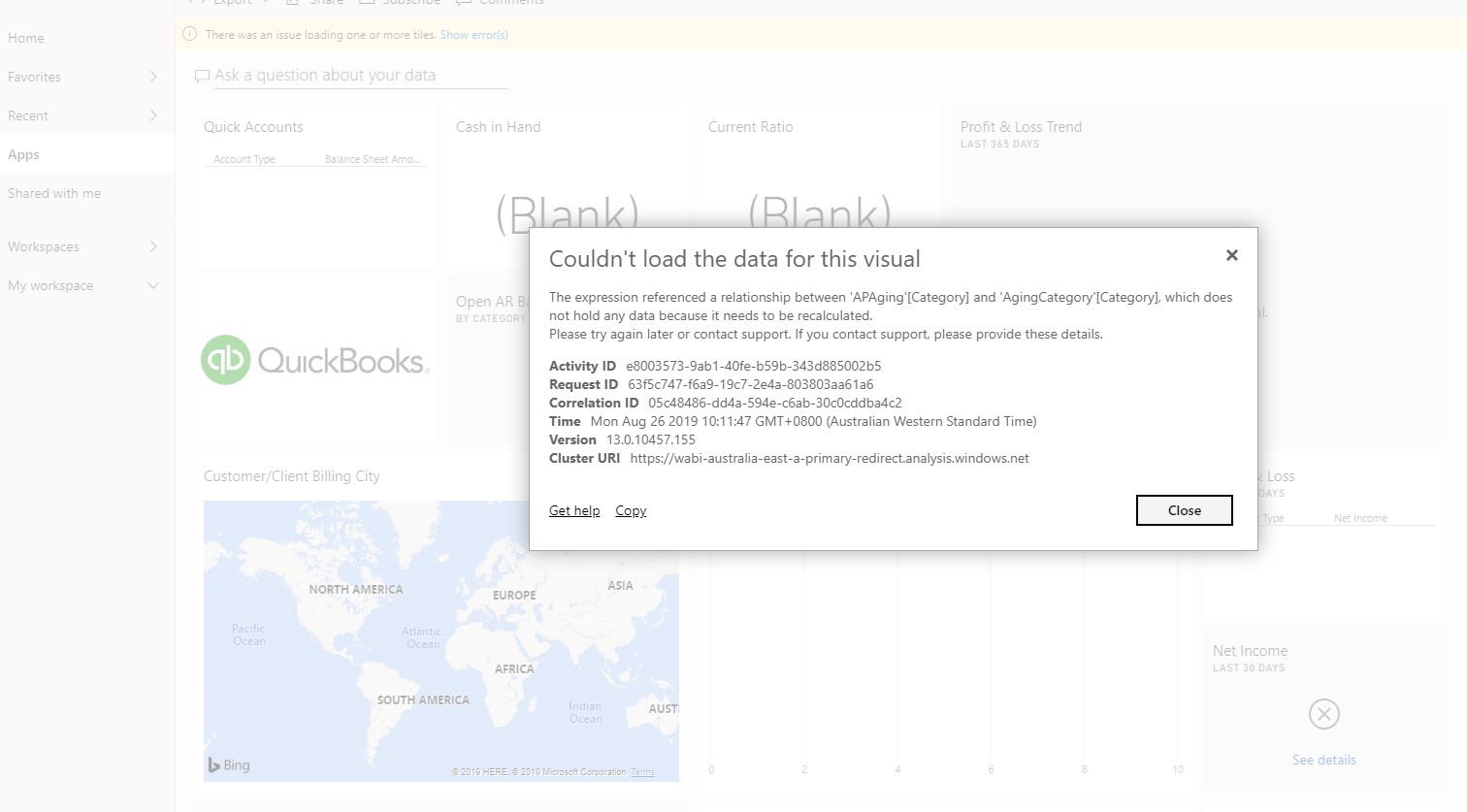 Solved: Quickbooks First Install - Could not load data - Microsoft ...