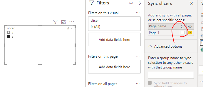 Sync Slicers doens't work - Microsoft Fabric Community