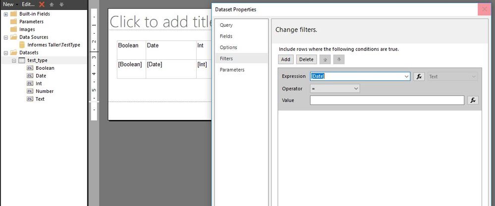 4 - date field treated as text in the filter menu of the dataset