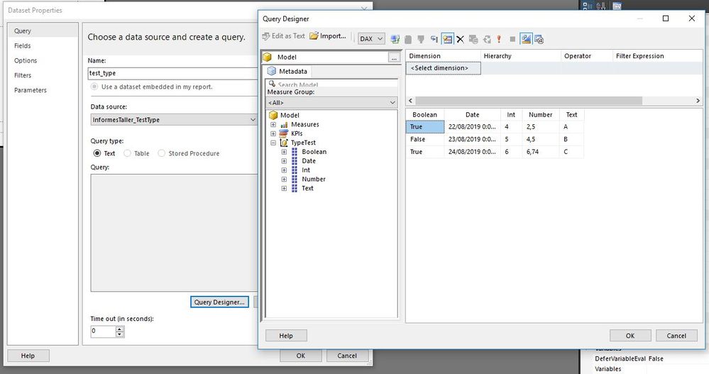 2 - creating the dataset (date field now has time added??)