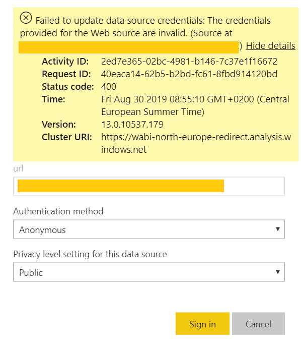 Solved: Refreshing data from REST API works on Desktop, fa ...