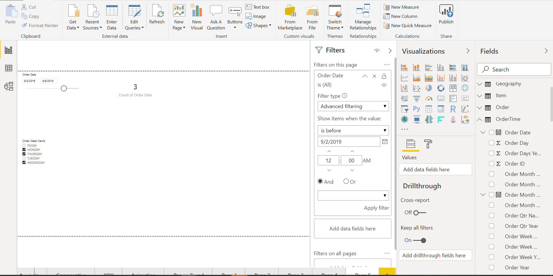 Display data less than slicer date - Microsoft Fabric Community