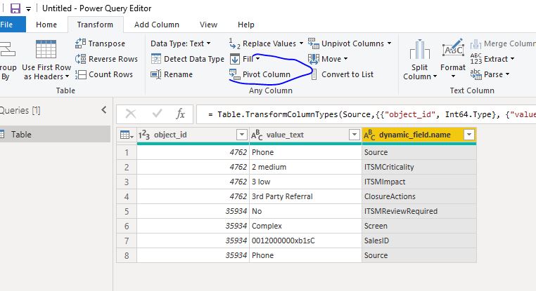 Solved: Grouping rows of a column and splitting the relate ...