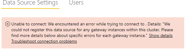 Data source Credentials error - Microsoft Fabric Community