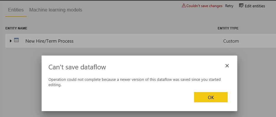 Dataflow is not getting saved - Microsoft Fabric Community