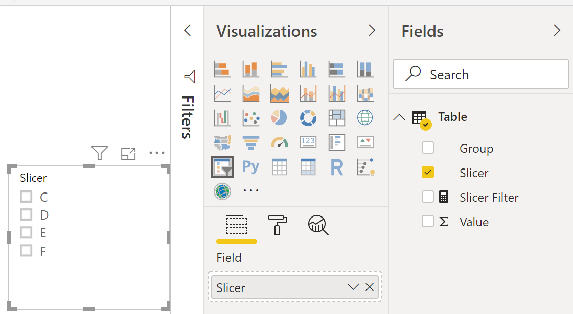 Filters from visuals don't reach slicers - Microsoft Fabric Community