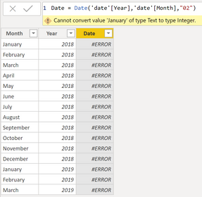 Solved: Converting from Month Name and Year to Date - Microsoft Fabric  Community