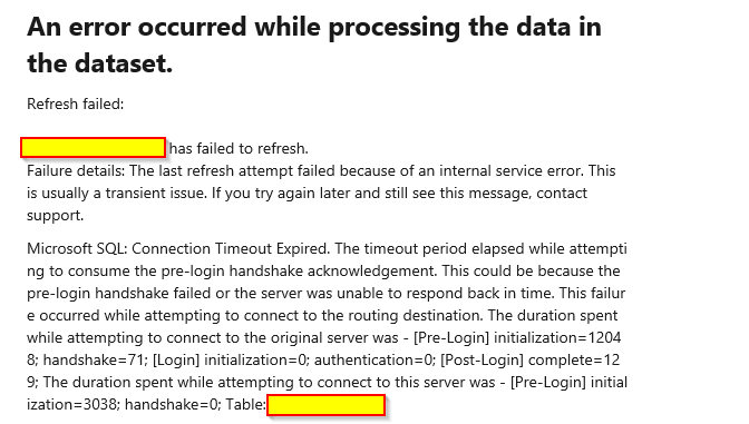 Power BI Scheduled Refresh Failing - Microsoft Fabric Community