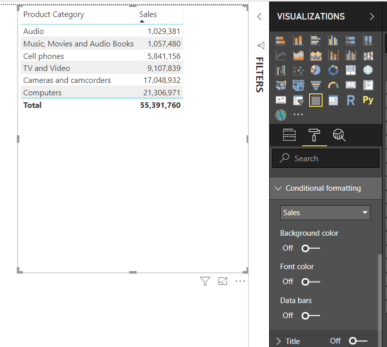 Solved: Conditional Formatting Icons Not Visiable - Microsoft Fabric ...