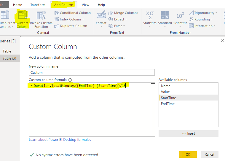 Solved: Convert Start Time & End Time in multiple Rows in ...