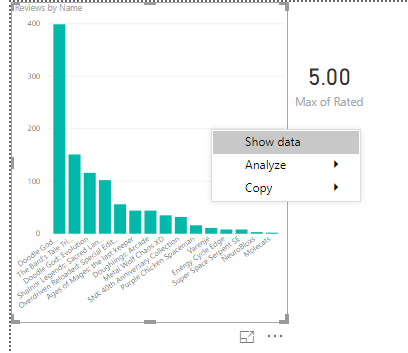 right click dropdown on source page(visual)