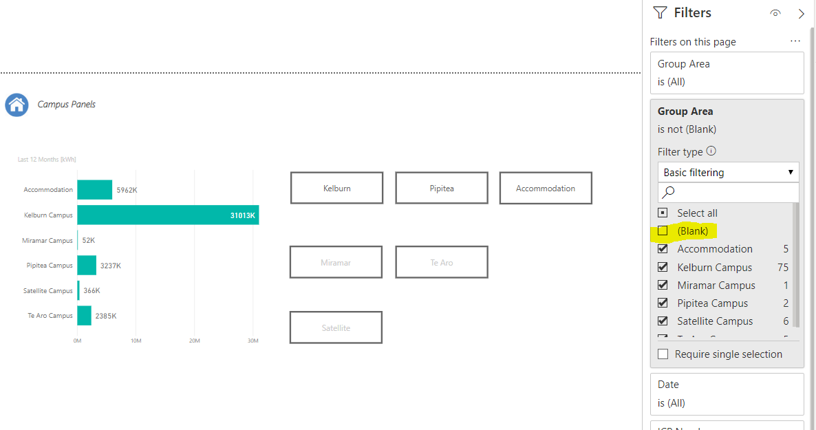 filtering not work in published version - Microsoft Fabric Community