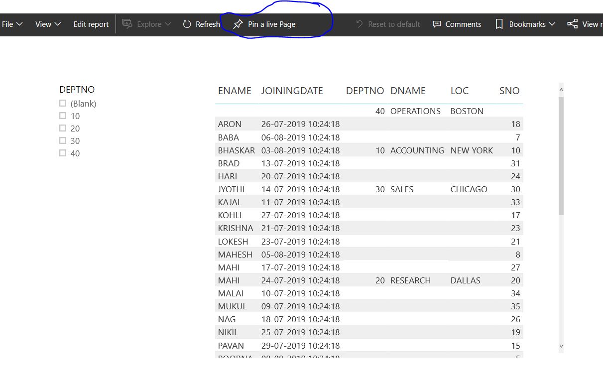 Solved: Pin a slicer to the dashboard - Microsoft Fabric Community