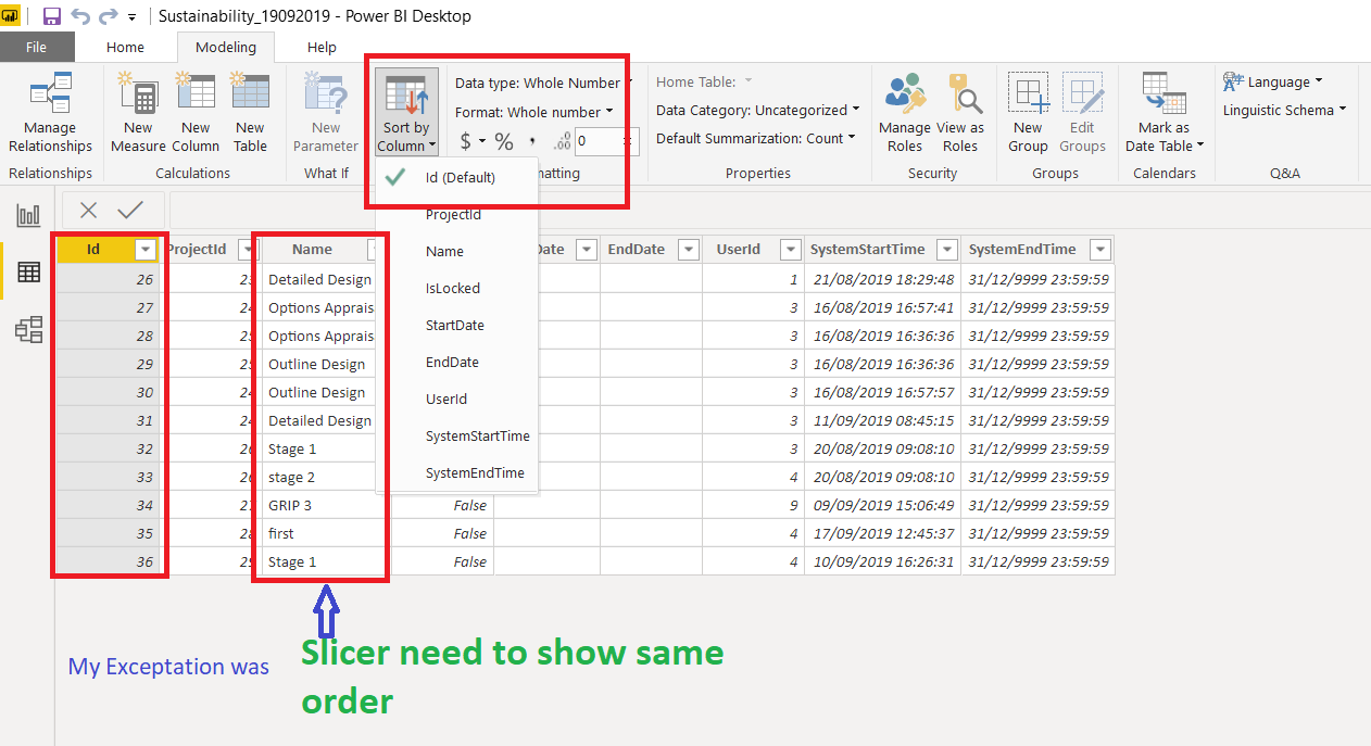 Power BI slicer sort order issue - Microsoft Fabric Community