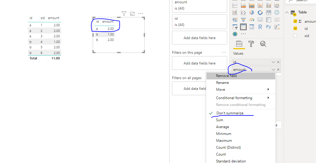 Solved: Issue with column totals - Microsoft Fabric Community