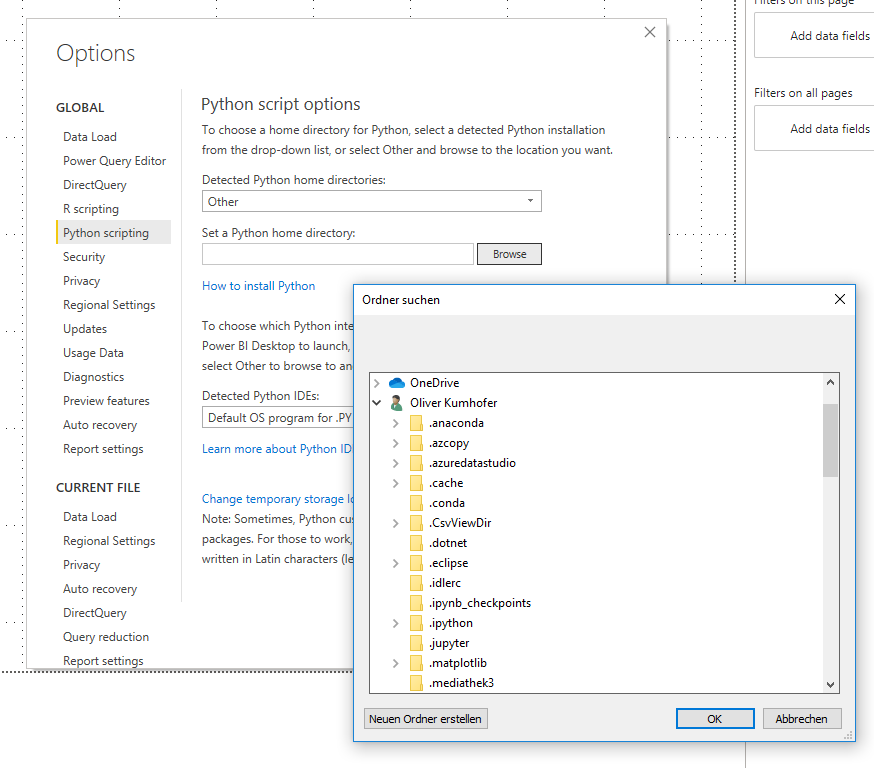 Python Home path can not be edited - Microsoft Fabric Community