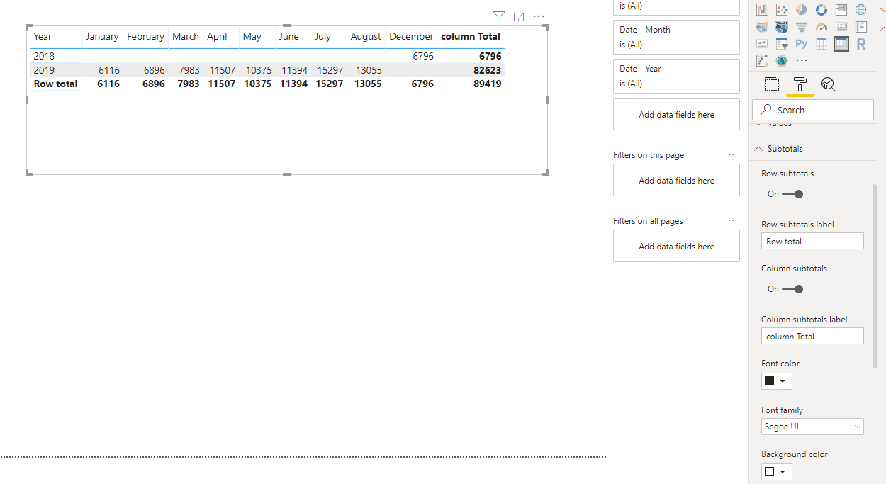 Solved: Difference in Matrix instead of Total - Microsoft Fabric Community