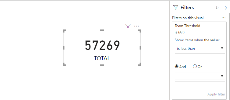 Threshold measure to make visual dissappear - Microsoft Fabric Community