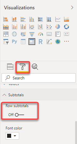 Solved: Remove total line in matrix visual - Microsoft Fabric Community