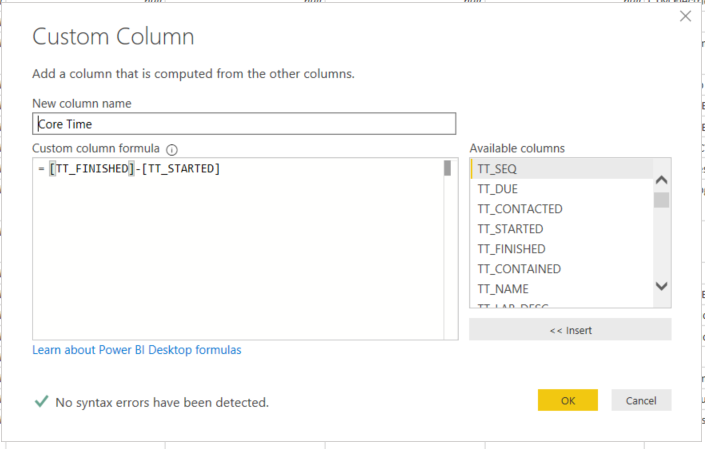 M Query Calculation