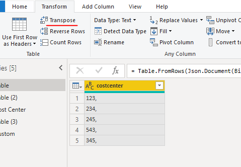 Solved: Column values into one single row value - Microsoft Fabric ...