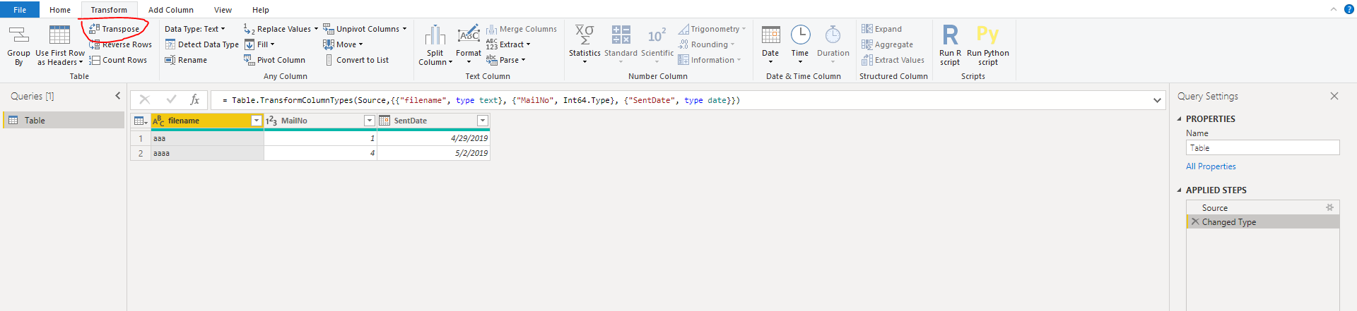 Transpose multiple rows to column - Microsoft Fabric Community