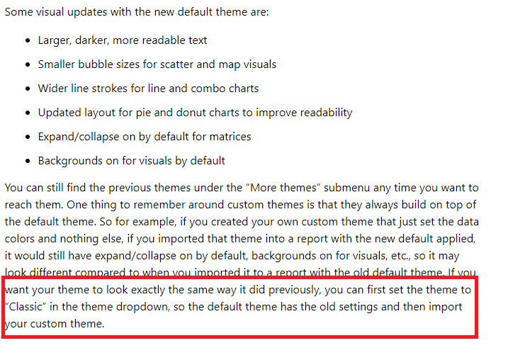 Solved: Get last versions default theme/design - Microsoft Fabric Community