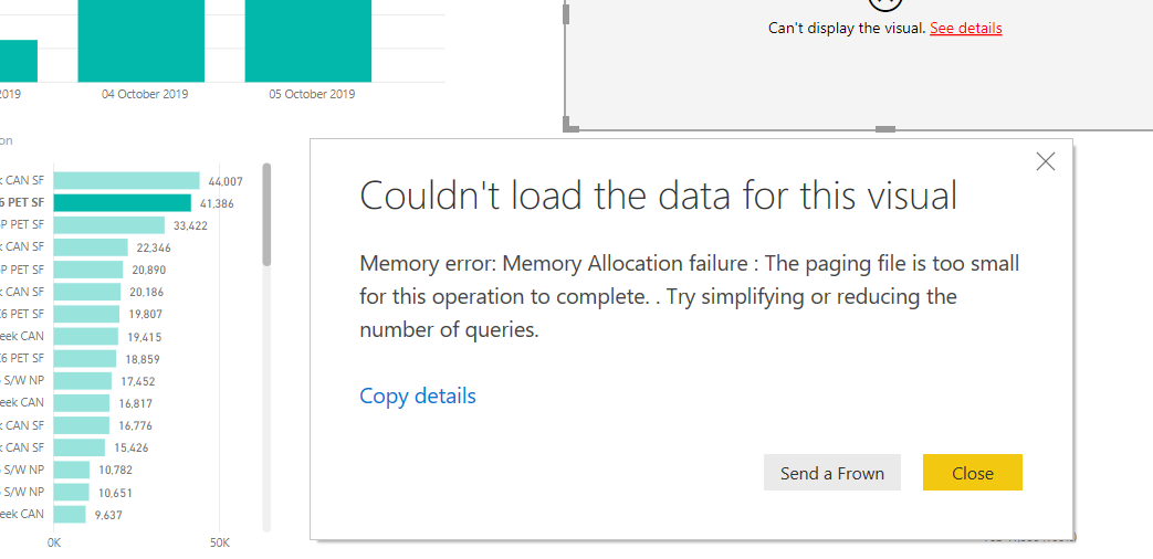 can't load the data visual - Microsoft Fabric Community