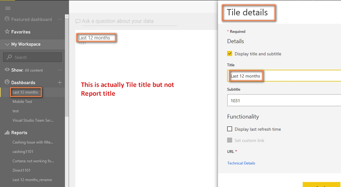 How to rename a report pined to a dashboard - Microsoft Fabric Community