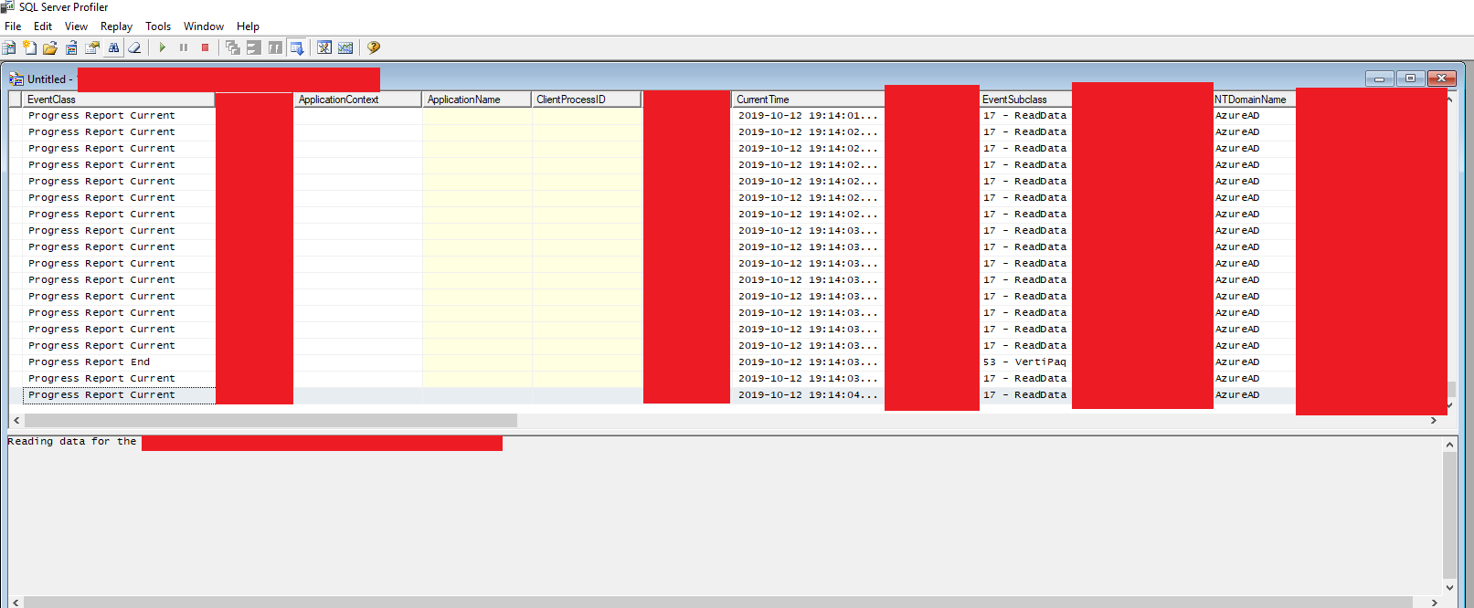 SQL Server Profiler processing data in Power BI - Microsoft Fabric ...