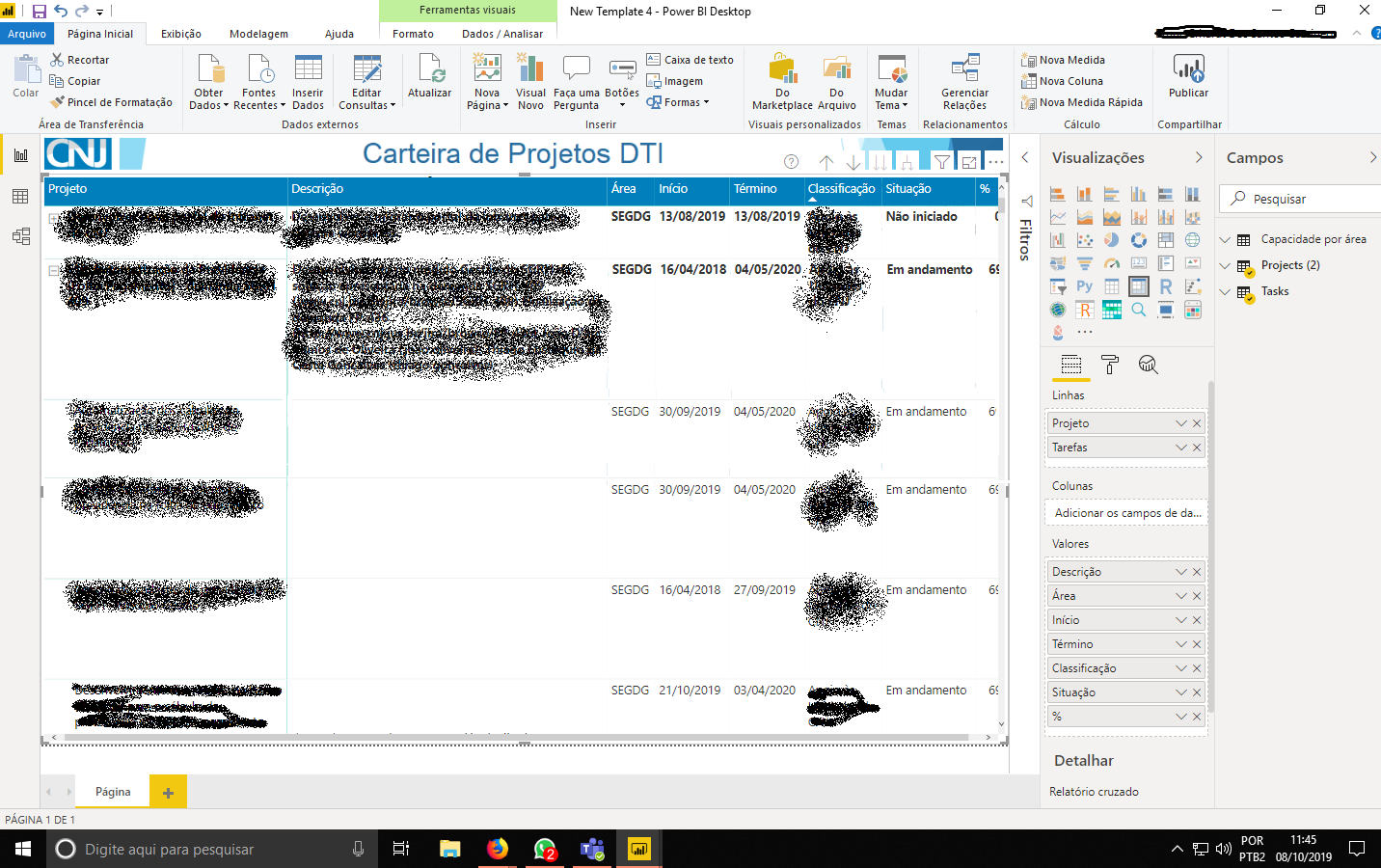 Solved: Description column showing values on line header o ...