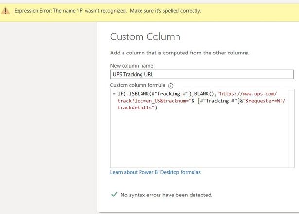 Solved: IF ISBLANK Custom Column - Microsoft Fabric Community