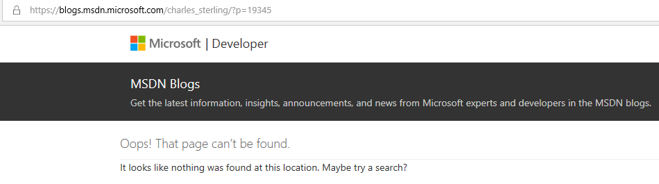 MSDN blogs error.PNG