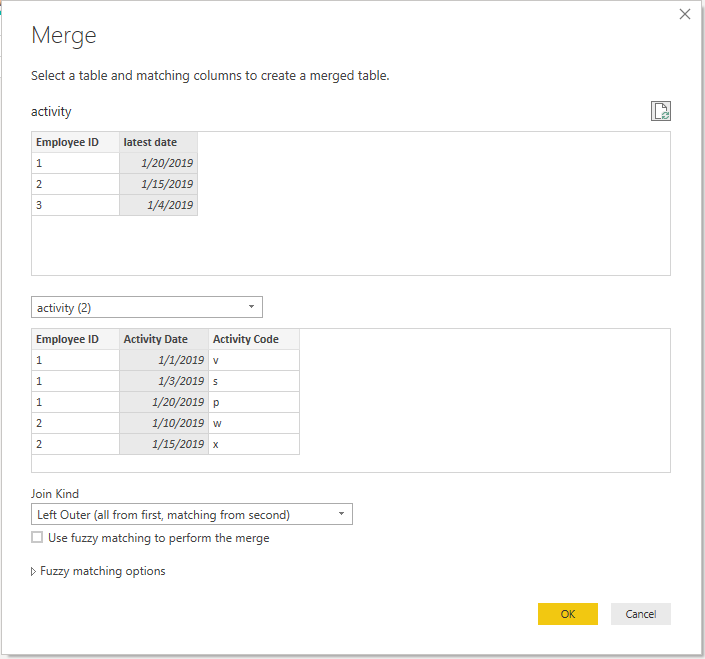 Solved: Merge tables based on date - Microsoft Fabric Community