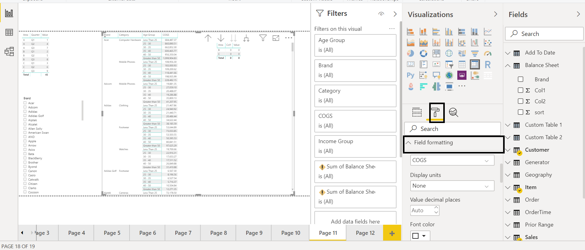 Matrix conditional formatting - Microsoft Fabric Community