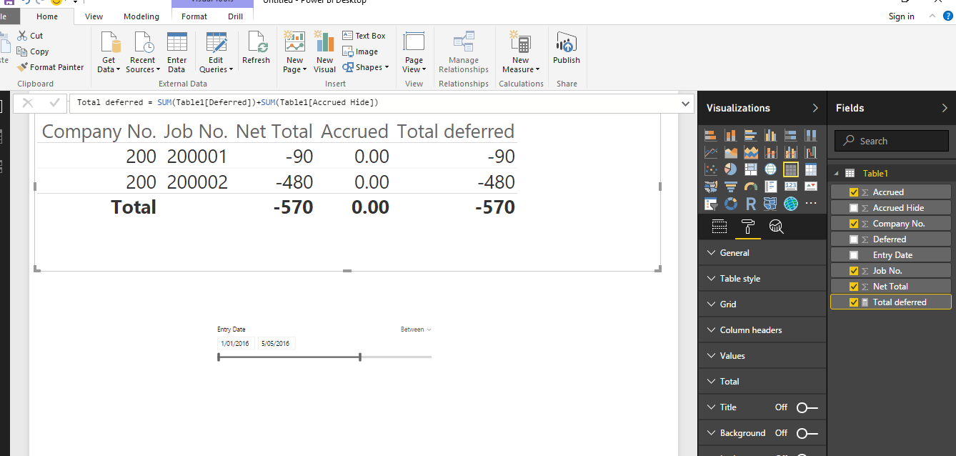 Splitting a net column into positive and negative ... - Microsoft ...