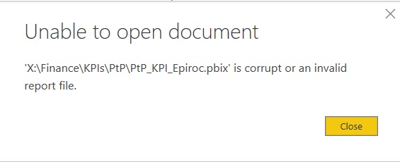 Solved: Corrupt file - Microsoft Fabric Community