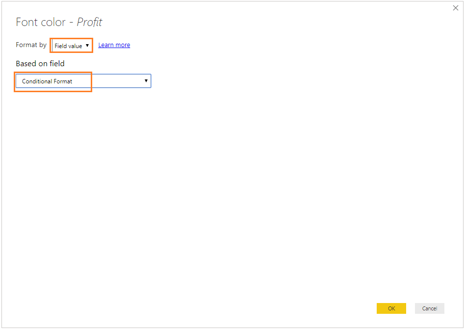 Solved: How to do conditional formatting with field value - Microsoft ...